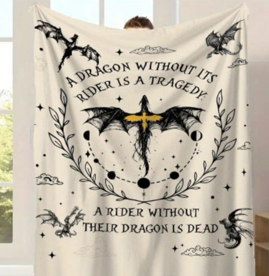 Flanelldecke Drachenmotiv