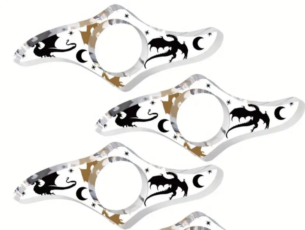 Acryl Seitenhalter Drachenmotiv