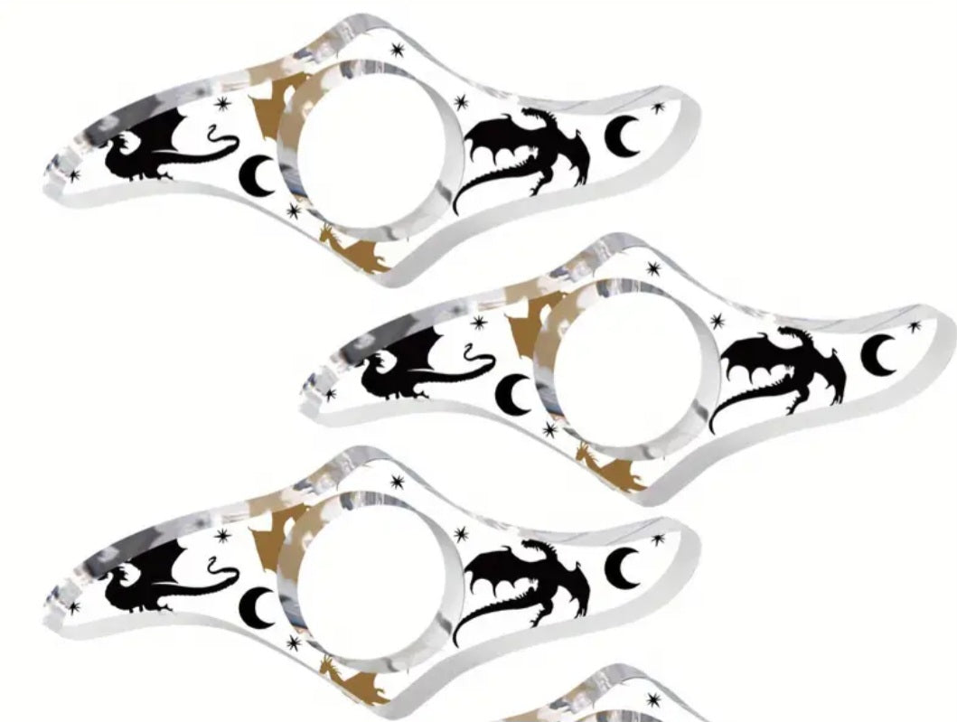 Acryl Seitenhalter Drachenmotiv