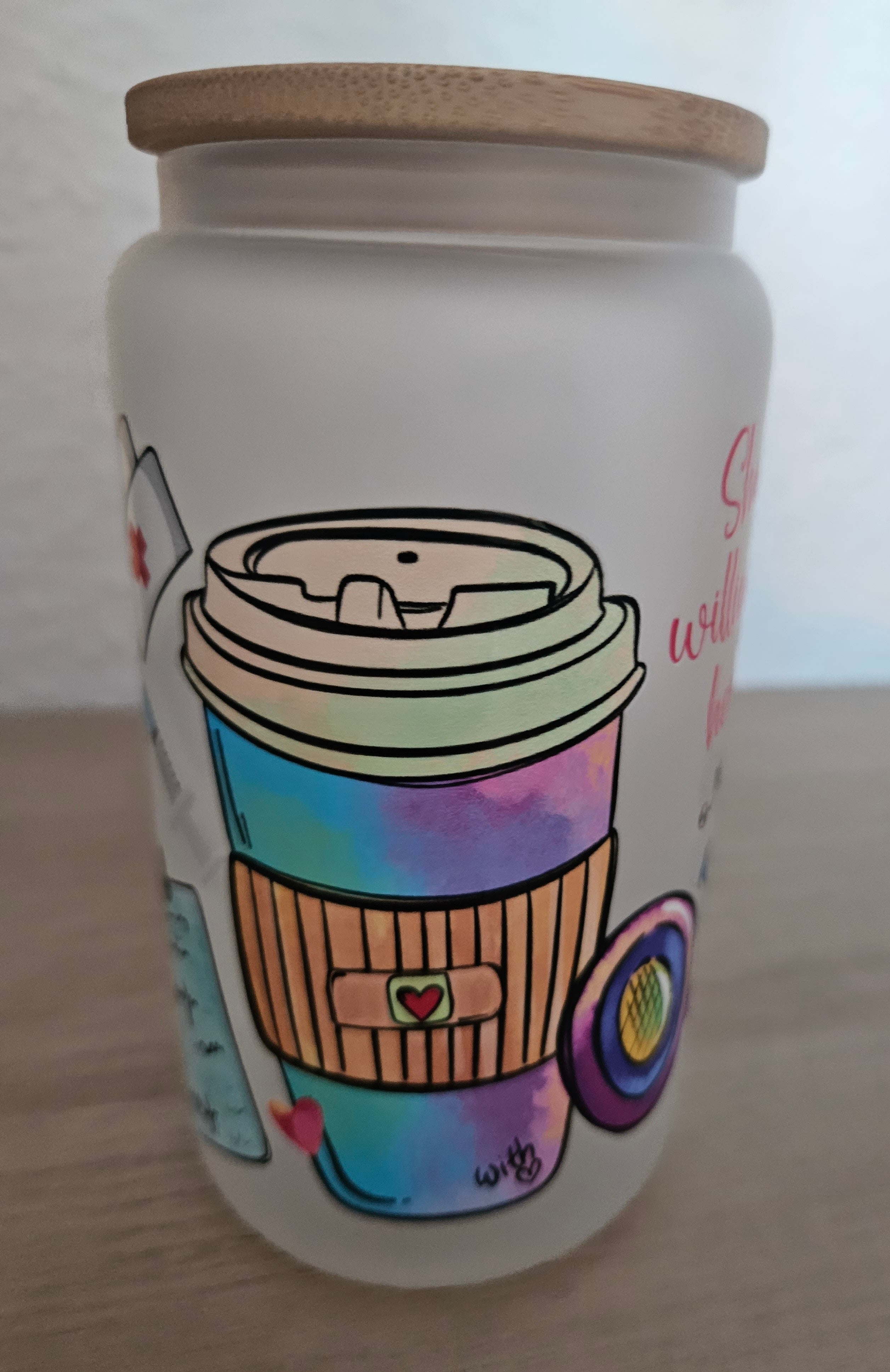 Glas Regenbogen Schwester