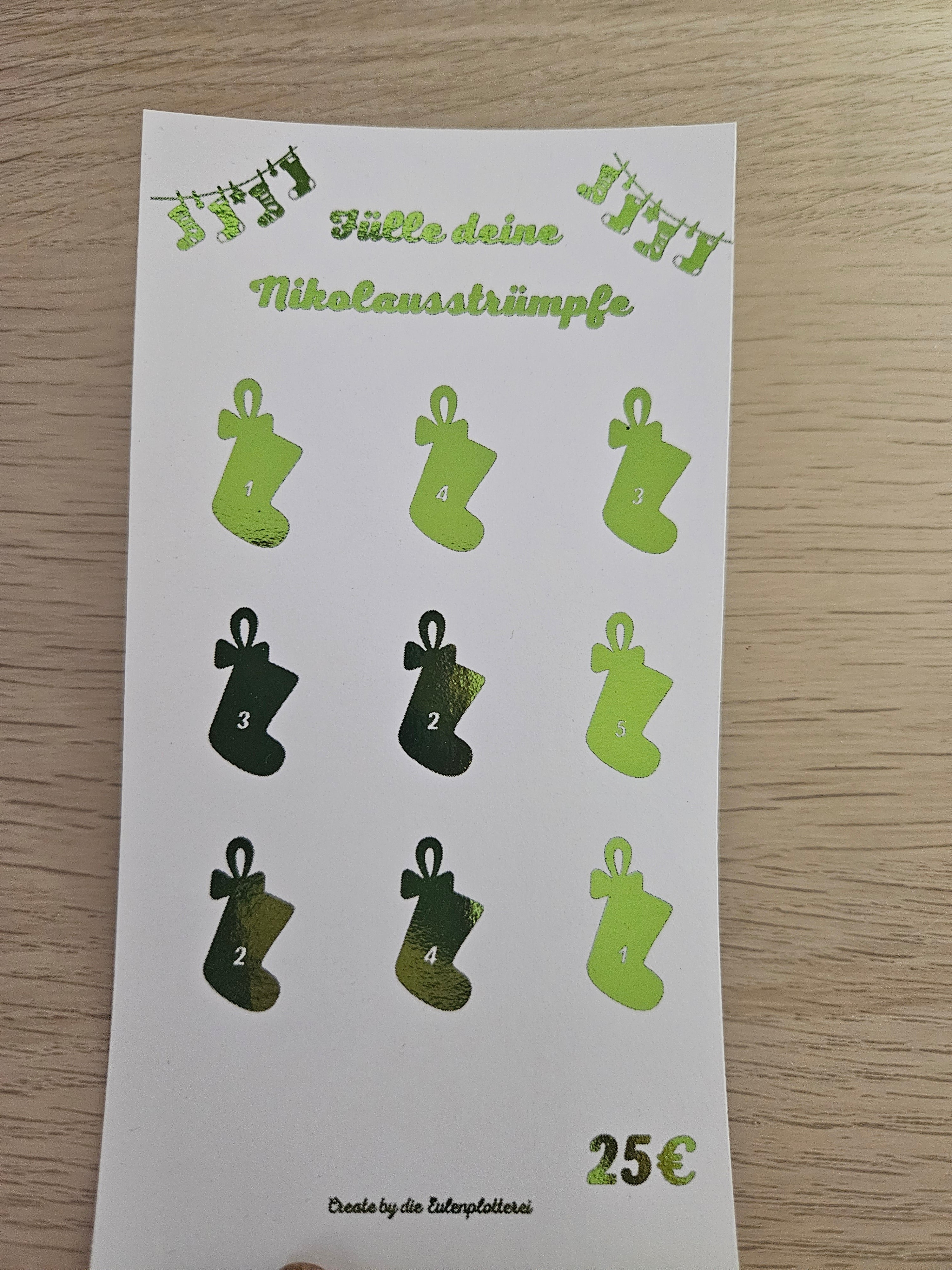 Fülle deinen Nikolausstrumpf