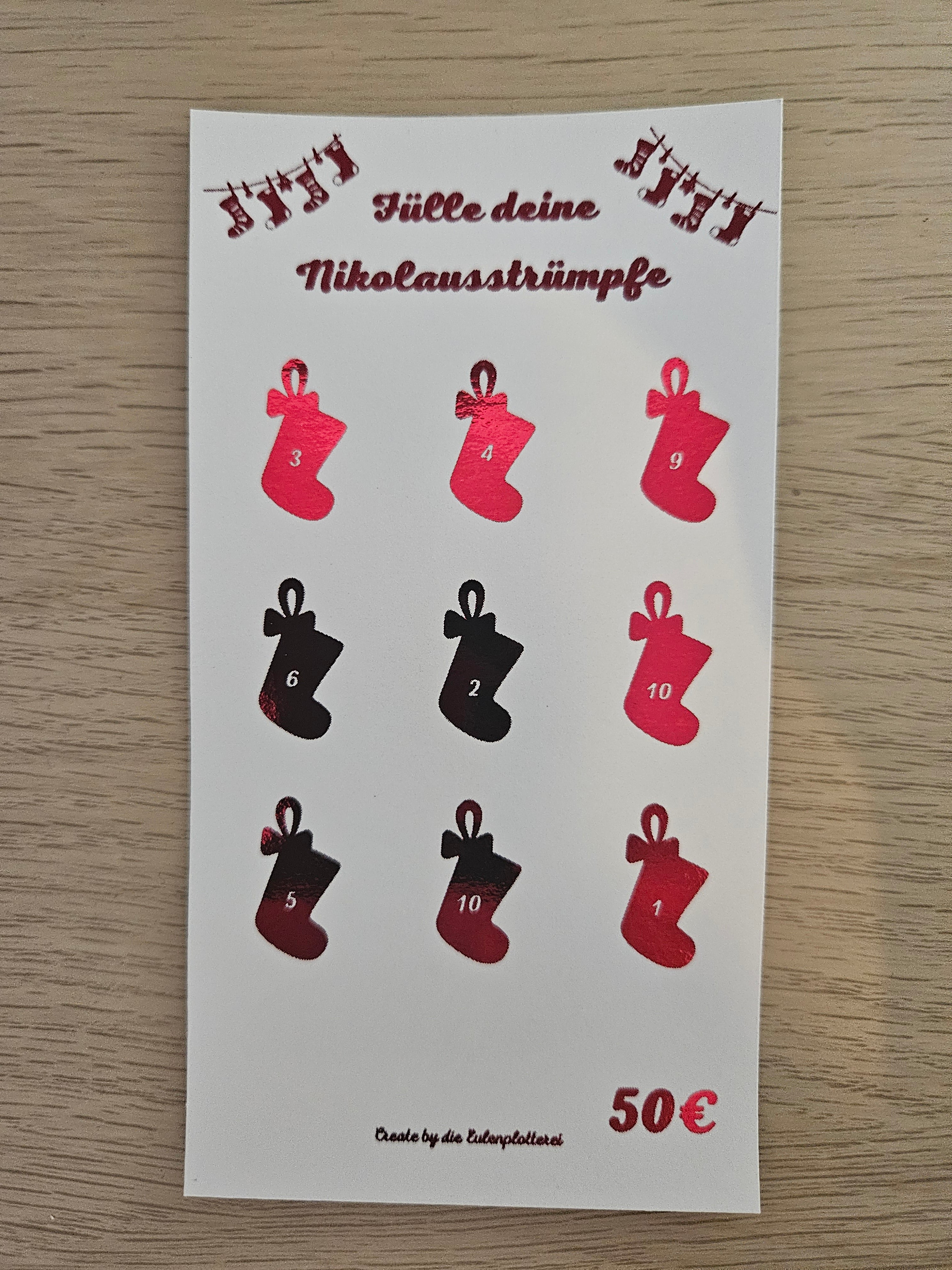 Fülle deinen Nikolausstrumpf